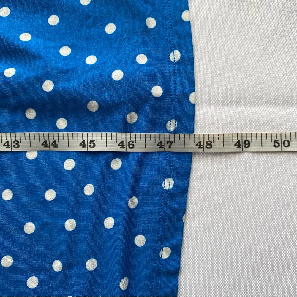 Boden Blue/ White Polka Dot Amelie Jersey Knit Midi Dress Size 8 Buyer Favorite - Picture 15 of 15